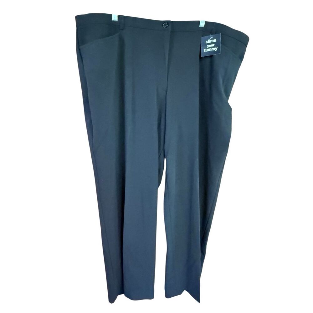 George Womans Tummy Slim Black Casual/Dress Pants Sz 26W Plus  NWT